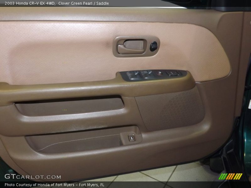 Clover Green Pearl / Saddle 2003 Honda CR-V EX 4WD