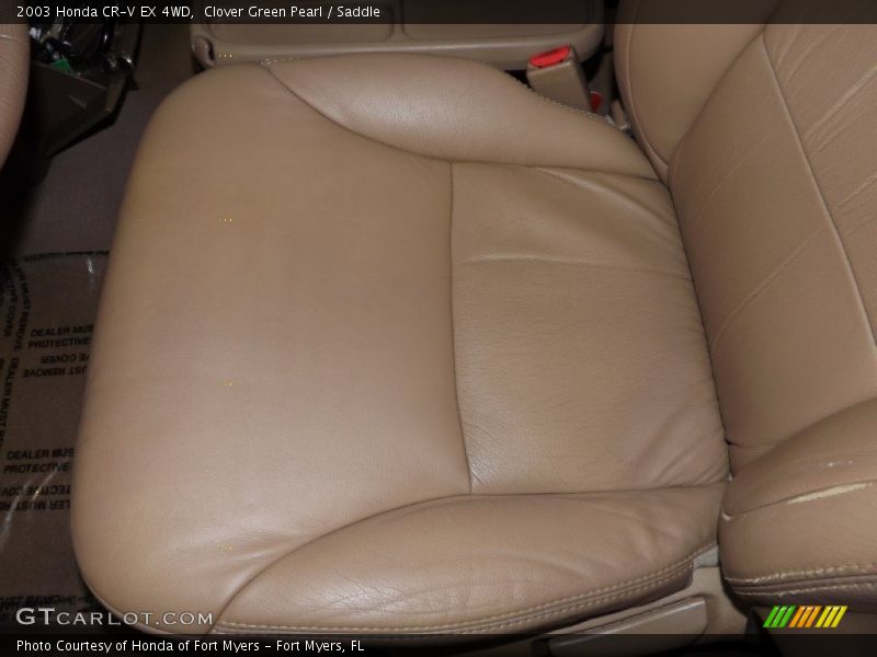 Clover Green Pearl / Saddle 2003 Honda CR-V EX 4WD