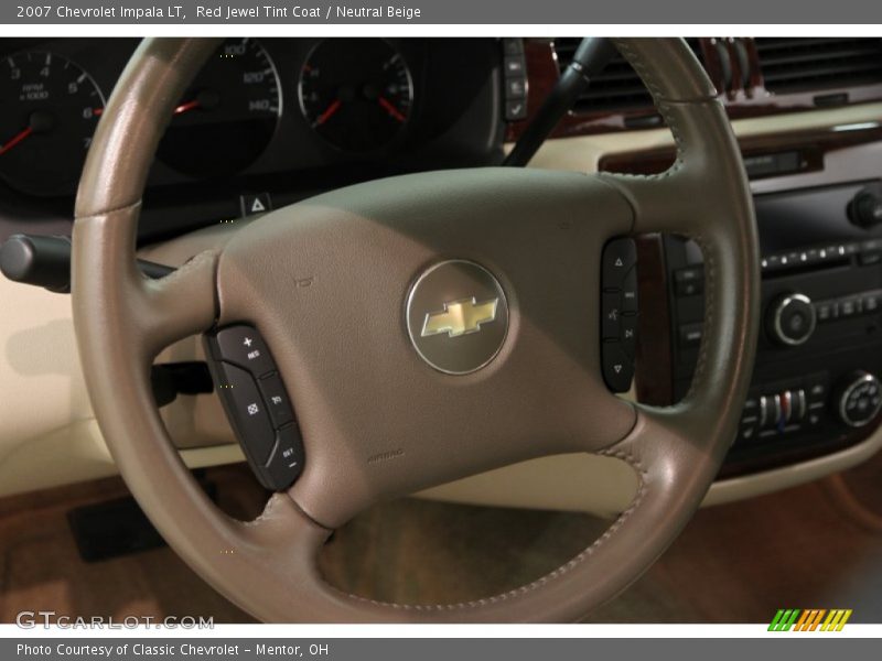 Red Jewel Tint Coat / Neutral Beige 2007 Chevrolet Impala LT