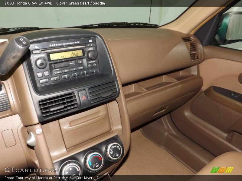 Clover Green Pearl / Saddle 2003 Honda CR-V EX 4WD