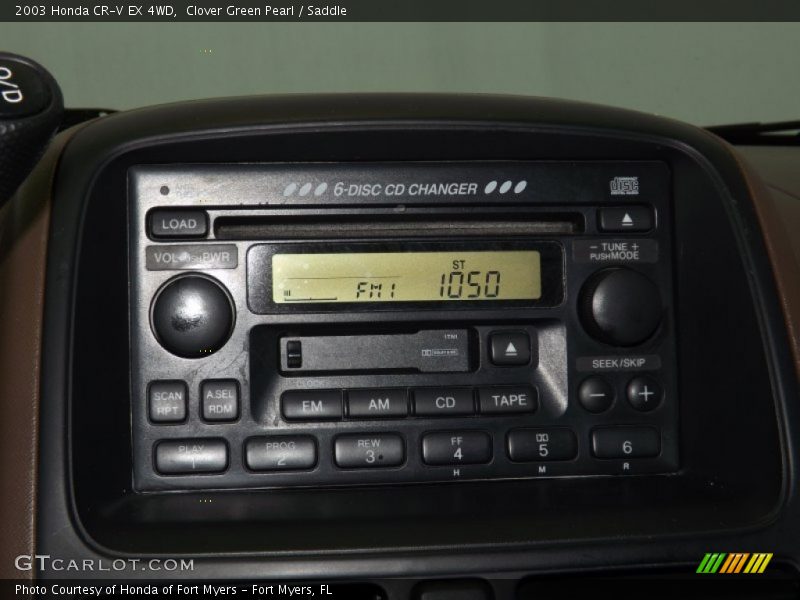 Clover Green Pearl / Saddle 2003 Honda CR-V EX 4WD