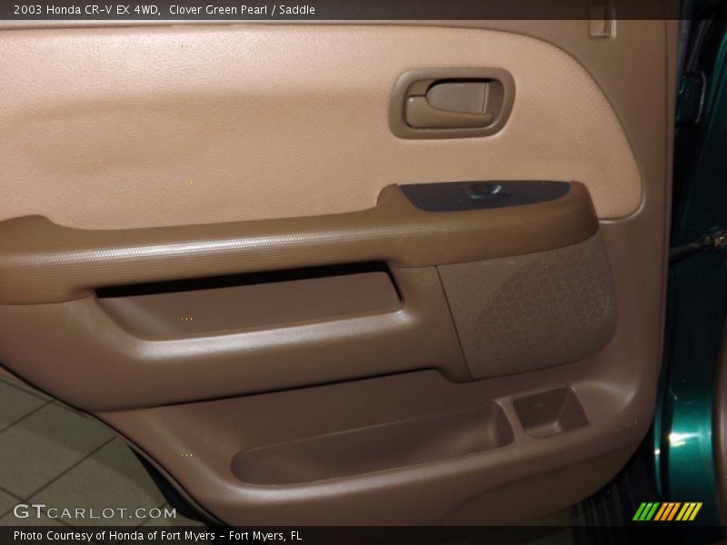 Clover Green Pearl / Saddle 2003 Honda CR-V EX 4WD