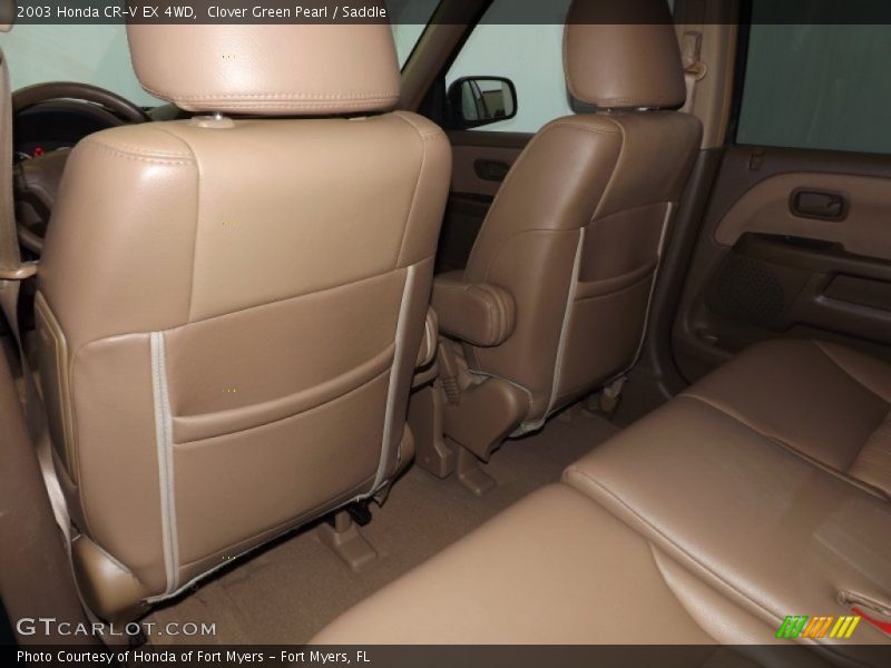 Clover Green Pearl / Saddle 2003 Honda CR-V EX 4WD