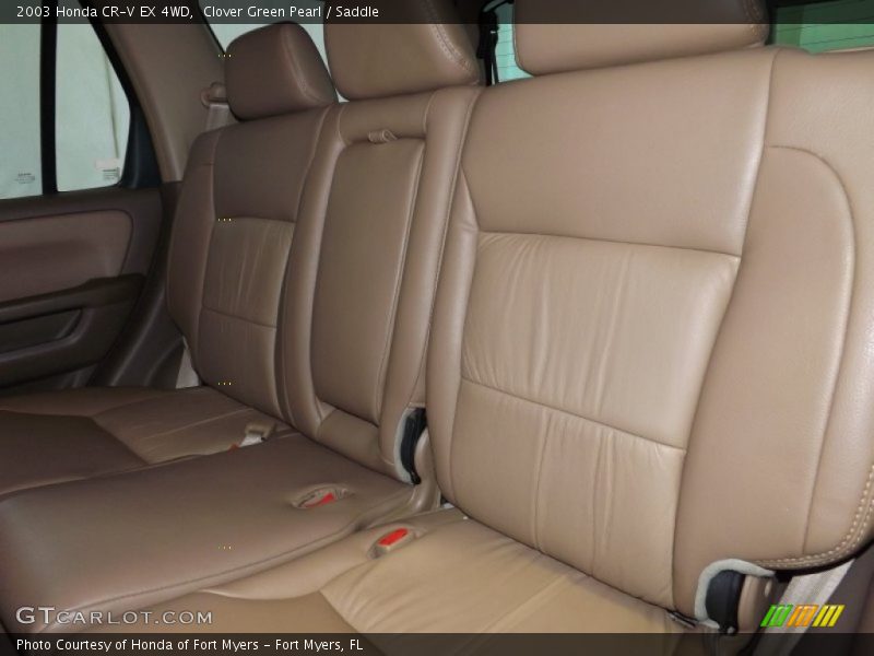 Clover Green Pearl / Saddle 2003 Honda CR-V EX 4WD