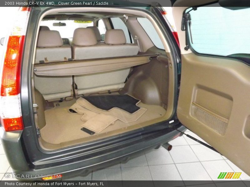 Clover Green Pearl / Saddle 2003 Honda CR-V EX 4WD