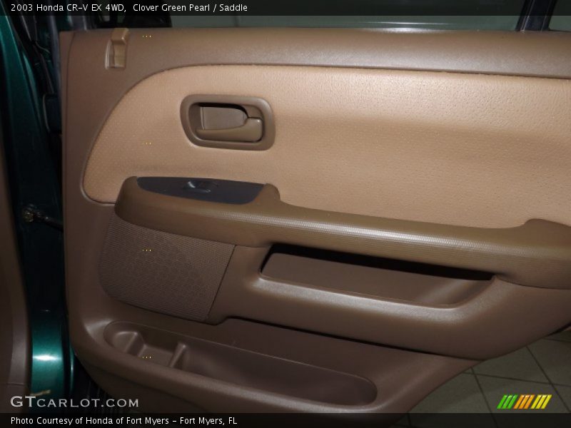 Clover Green Pearl / Saddle 2003 Honda CR-V EX 4WD