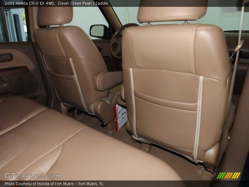 Clover Green Pearl / Saddle 2003 Honda CR-V EX 4WD