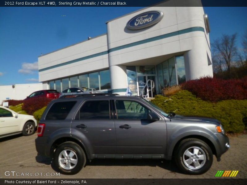 Sterling Gray Metallic / Charcoal Black 2012 Ford Escape XLT 4WD