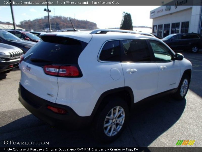 Bright White / Iceland - Black/Iceland Gray 2014 Jeep Cherokee Latitude 4x4