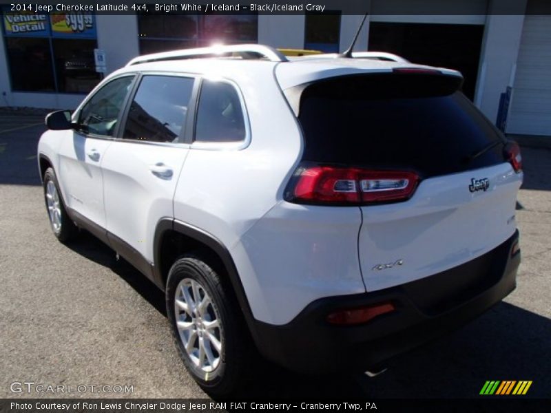 Bright White / Iceland - Black/Iceland Gray 2014 Jeep Cherokee Latitude 4x4