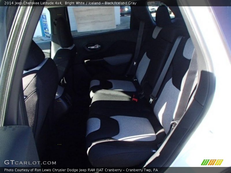 Bright White / Iceland - Black/Iceland Gray 2014 Jeep Cherokee Latitude 4x4
