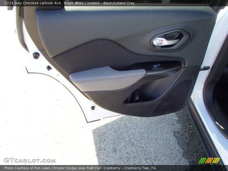 Bright White / Iceland - Black/Iceland Gray 2014 Jeep Cherokee Latitude 4x4