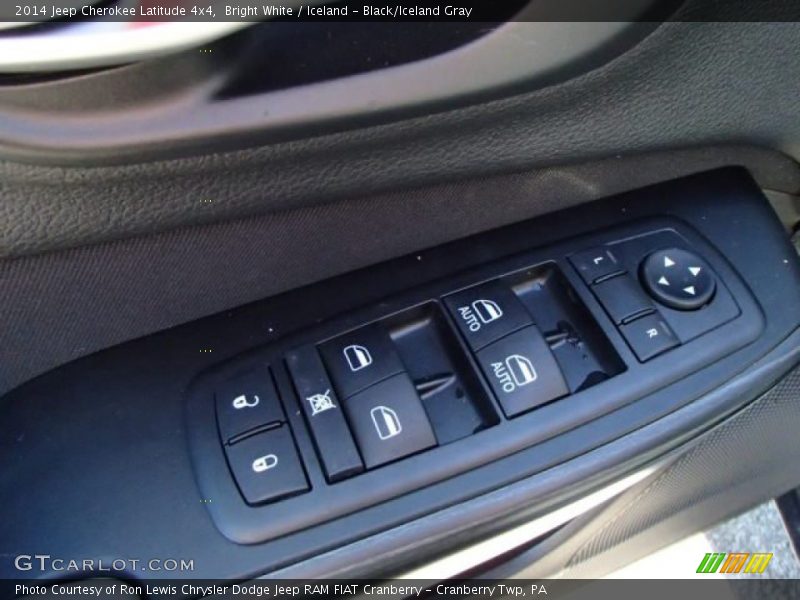 Bright White / Iceland - Black/Iceland Gray 2014 Jeep Cherokee Latitude 4x4