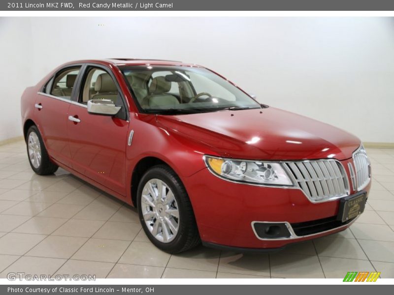 Red Candy Metallic / Light Camel 2011 Lincoln MKZ FWD