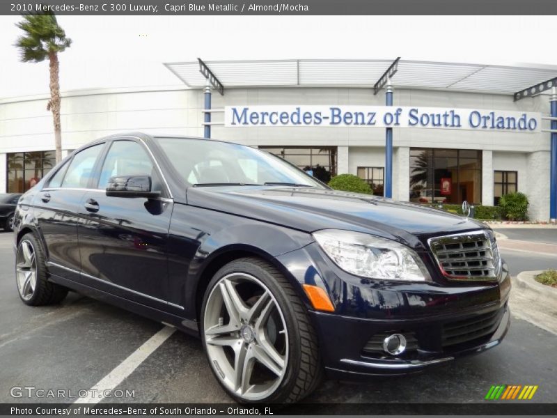 Capri Blue Metallic / Almond/Mocha 2010 Mercedes-Benz C 300 Luxury