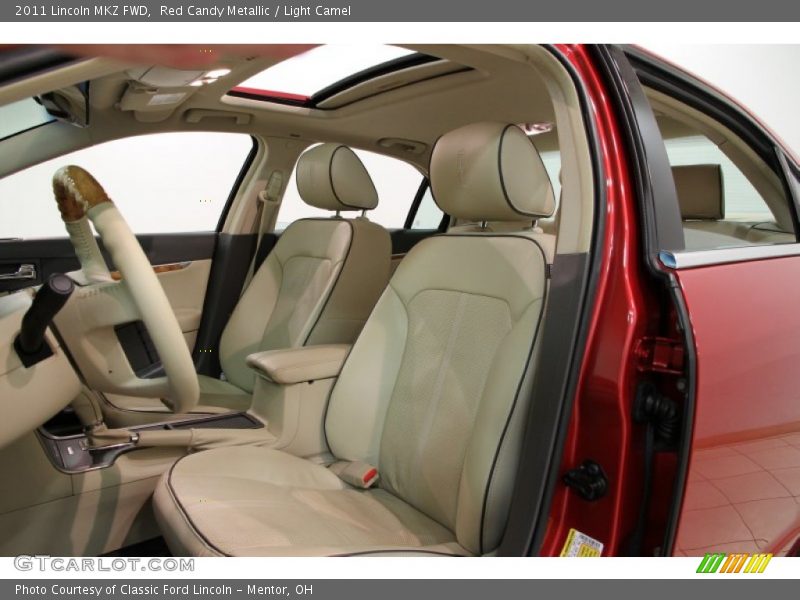 Red Candy Metallic / Light Camel 2011 Lincoln MKZ FWD