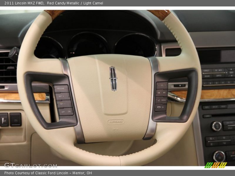 Red Candy Metallic / Light Camel 2011 Lincoln MKZ FWD