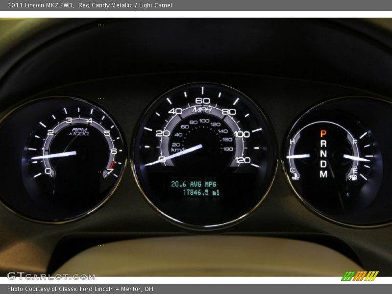 Red Candy Metallic / Light Camel 2011 Lincoln MKZ FWD