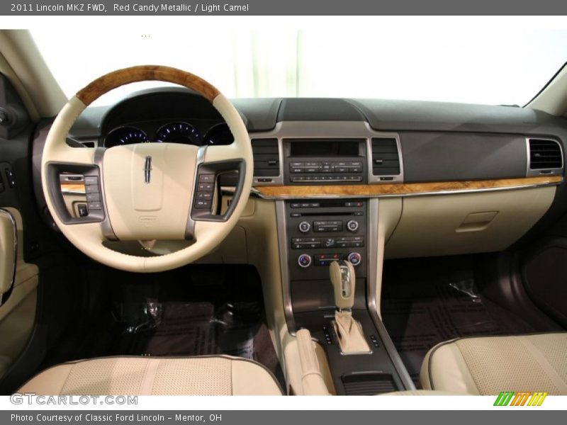 Red Candy Metallic / Light Camel 2011 Lincoln MKZ FWD