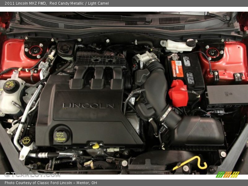 Red Candy Metallic / Light Camel 2011 Lincoln MKZ FWD