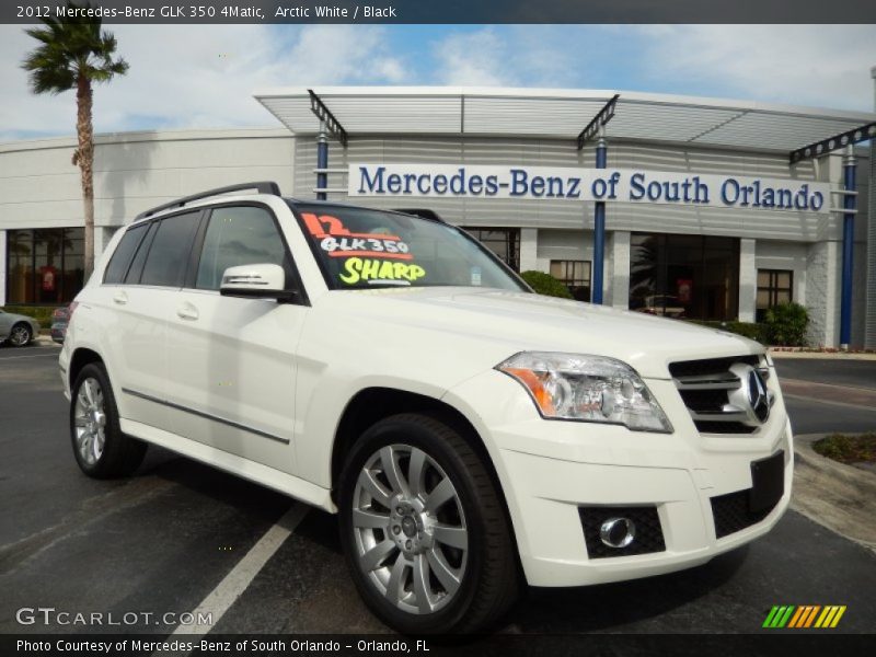 Arctic White / Black 2012 Mercedes-Benz GLK 350 4Matic