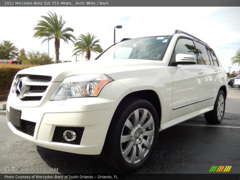 Arctic White / Black 2012 Mercedes-Benz GLK 350 4Matic