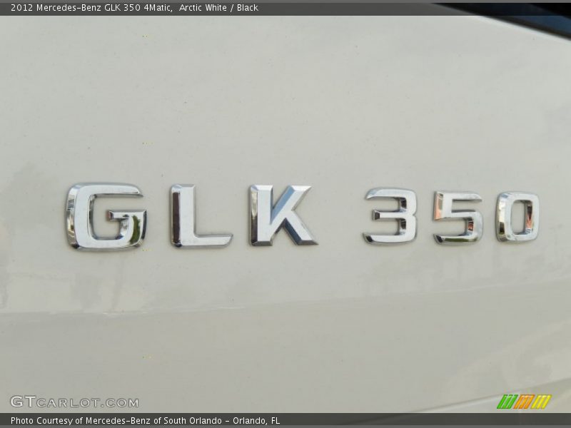 Arctic White / Black 2012 Mercedes-Benz GLK 350 4Matic