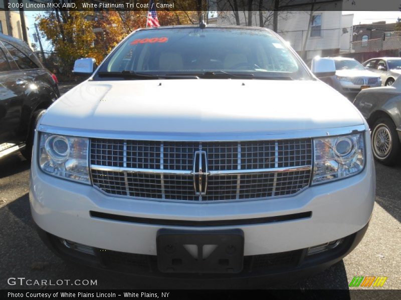White Platinum Tri Coat / Camel 2009 Lincoln MKX AWD