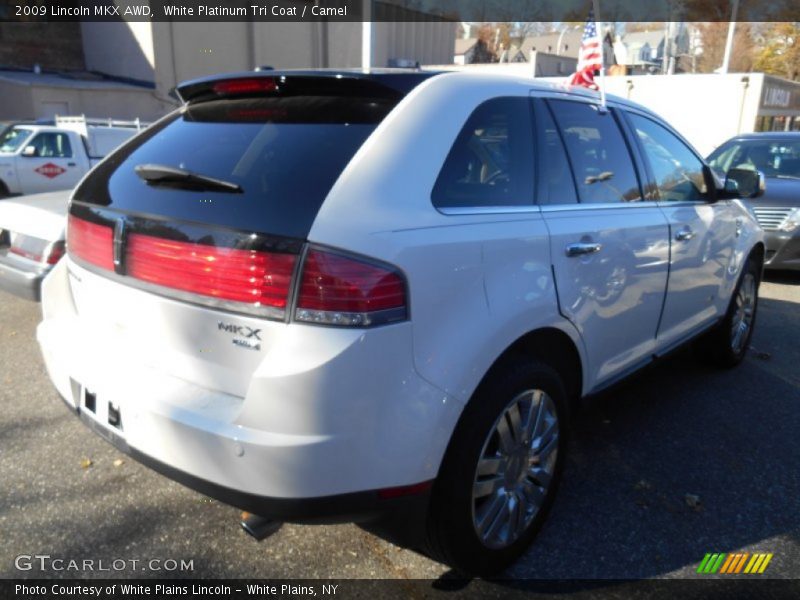 White Platinum Tri Coat / Camel 2009 Lincoln MKX AWD