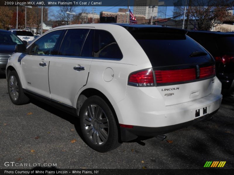 White Platinum Tri Coat / Camel 2009 Lincoln MKX AWD