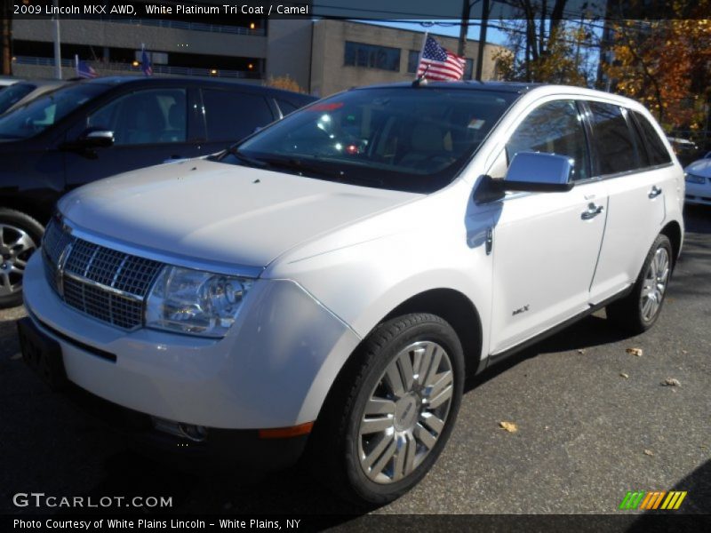 White Platinum Tri Coat / Camel 2009 Lincoln MKX AWD