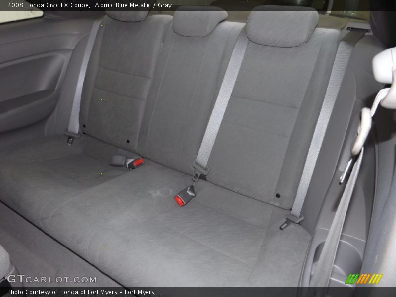 Atomic Blue Metallic / Gray 2008 Honda Civic EX Coupe
