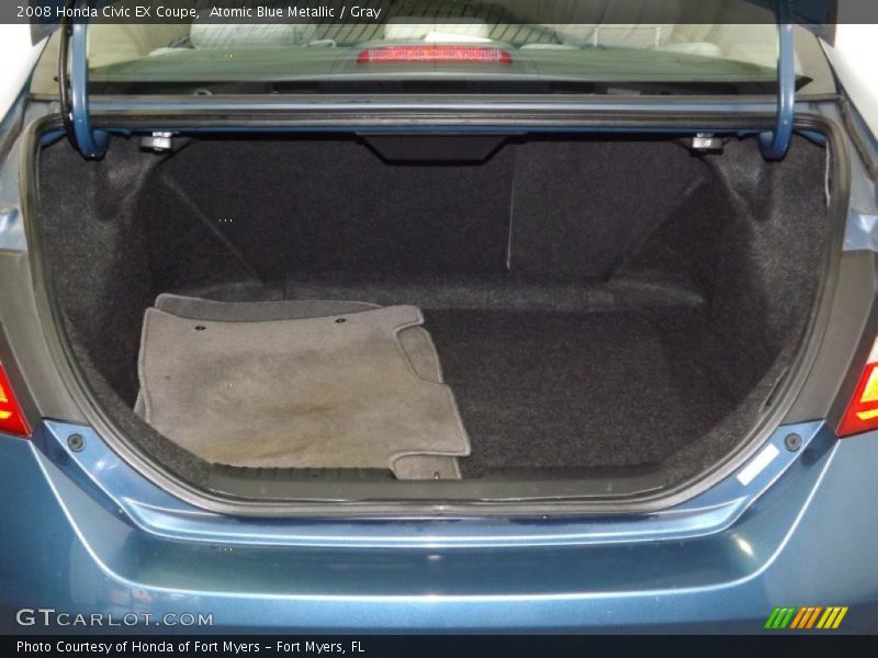Atomic Blue Metallic / Gray 2008 Honda Civic EX Coupe