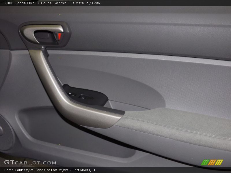 Atomic Blue Metallic / Gray 2008 Honda Civic EX Coupe