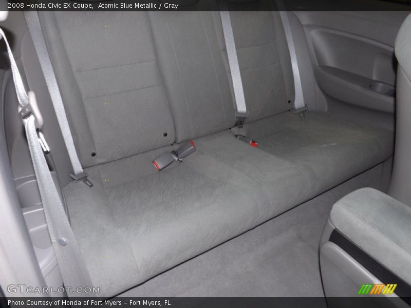 Atomic Blue Metallic / Gray 2008 Honda Civic EX Coupe