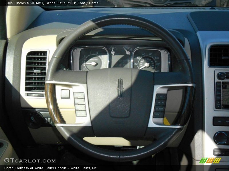 White Platinum Tri Coat / Camel 2009 Lincoln MKX AWD