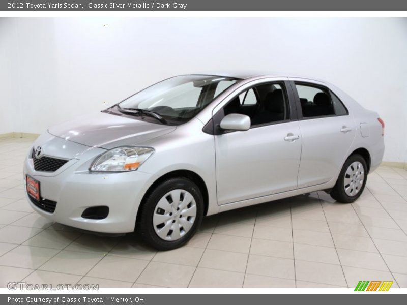 Classic Silver Metallic / Dark Gray 2012 Toyota Yaris Sedan
