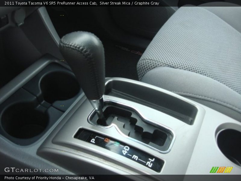 Silver Streak Mica / Graphite Gray 2011 Toyota Tacoma V6 SR5 PreRunner Access Cab