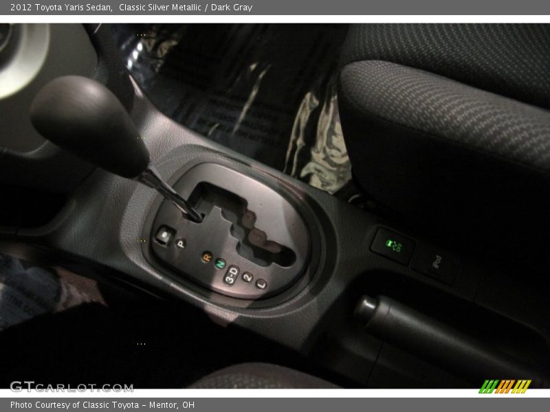 Classic Silver Metallic / Dark Gray 2012 Toyota Yaris Sedan