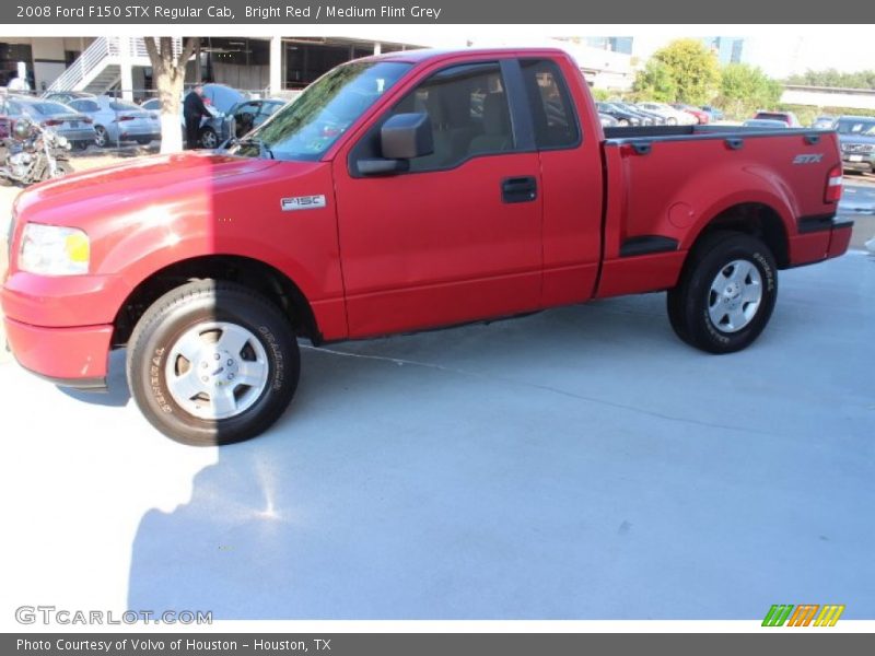 Bright Red / Medium Flint Grey 2008 Ford F150 STX Regular Cab