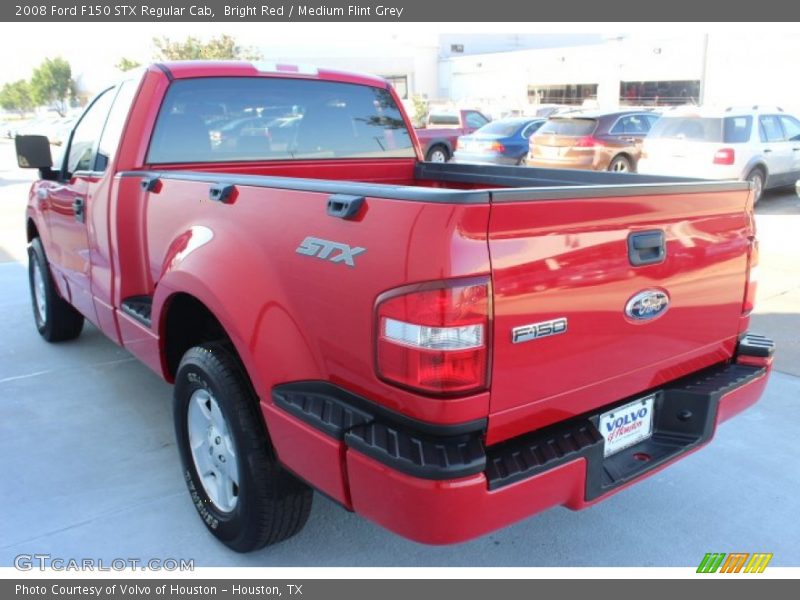 Bright Red / Medium Flint Grey 2008 Ford F150 STX Regular Cab