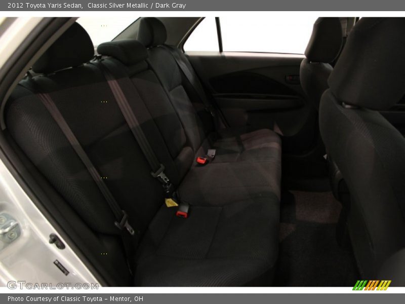 Classic Silver Metallic / Dark Gray 2012 Toyota Yaris Sedan