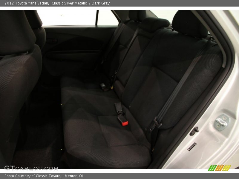 Classic Silver Metallic / Dark Gray 2012 Toyota Yaris Sedan