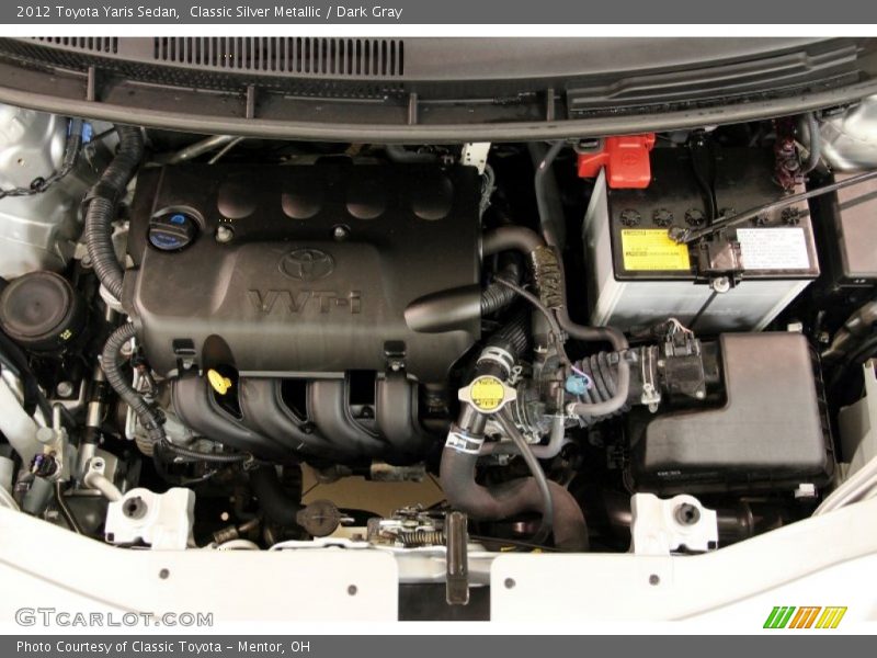 Classic Silver Metallic / Dark Gray 2012 Toyota Yaris Sedan