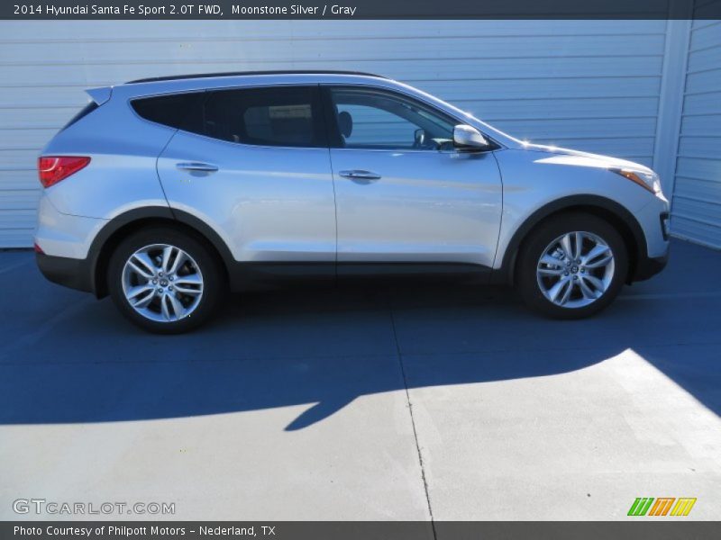 Moonstone Silver / Gray 2014 Hyundai Santa Fe Sport 2.0T FWD