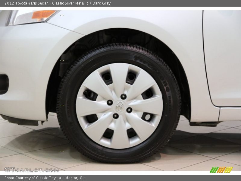 Classic Silver Metallic / Dark Gray 2012 Toyota Yaris Sedan