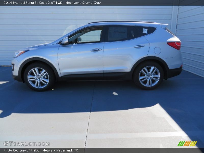 Moonstone Silver / Gray 2014 Hyundai Santa Fe Sport 2.0T FWD