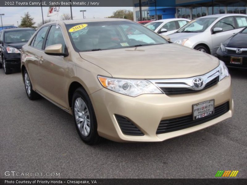 Sandy Beach Metallic / Ivory 2012 Toyota Camry LE