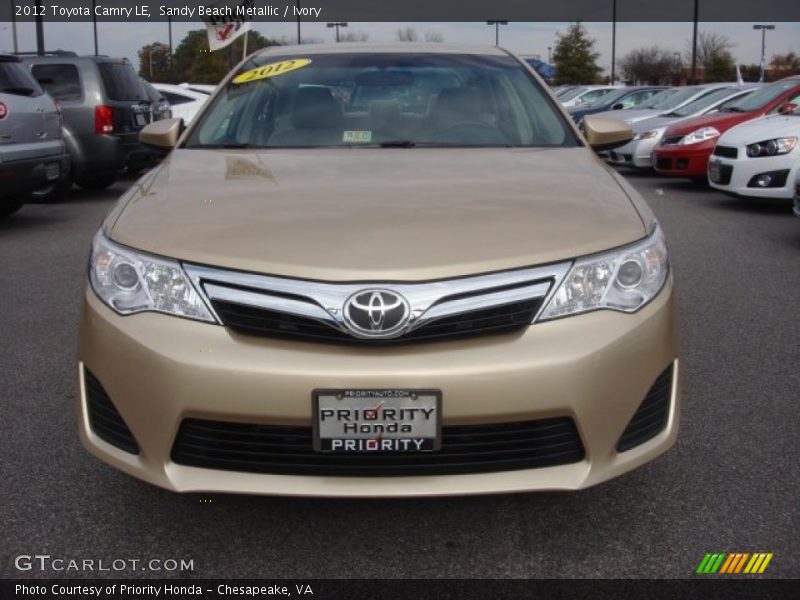 Sandy Beach Metallic / Ivory 2012 Toyota Camry LE