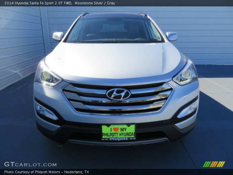 Moonstone Silver / Gray 2014 Hyundai Santa Fe Sport 2.0T FWD